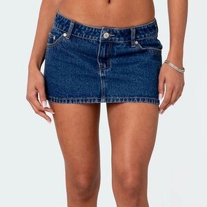 Edikted Denim Mini Skirt